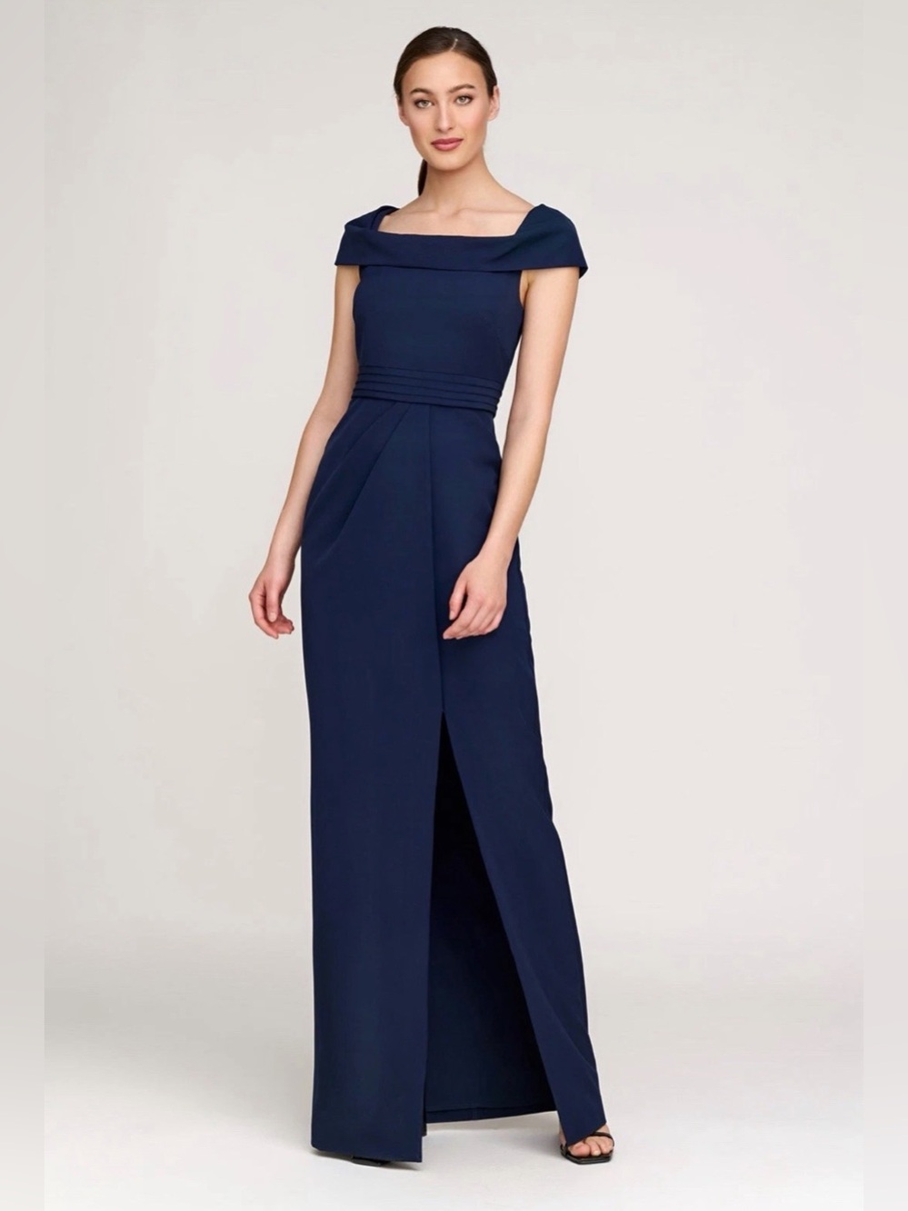 New Kay Unger Anastasia Gown in Dark Midnight Sz 16 $318